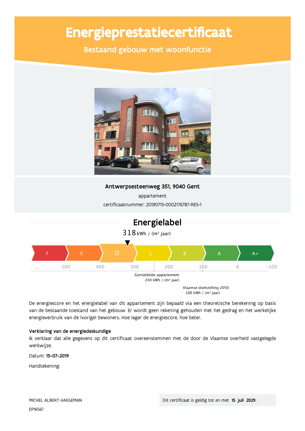 energiedeskundigen Drongen EPC Gent | Michel Haegeman